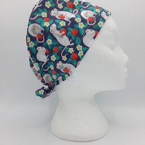 Rats and Strawberries Scrub Hat