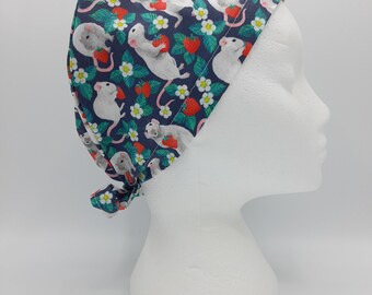 Rats and Strawberries Scrub Hat