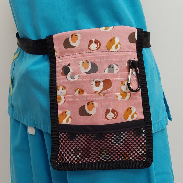 Guinea Pigs on Pink Nurse Pocket Organiser