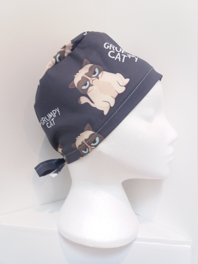 Grumpy Cat Scrub Hat Etsy