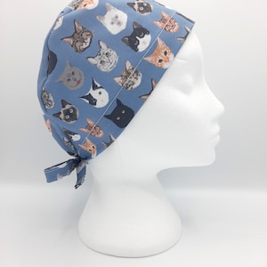 Cat Faces Scrub Hat Cap