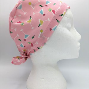 Cocktails Scrub Hat Cap