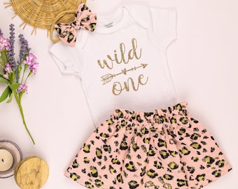 Wild one birthday girl outfit.
