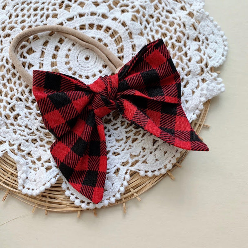 Baby Girl Christmas Outfit Christmas Bloomers Plaid Red Etsy