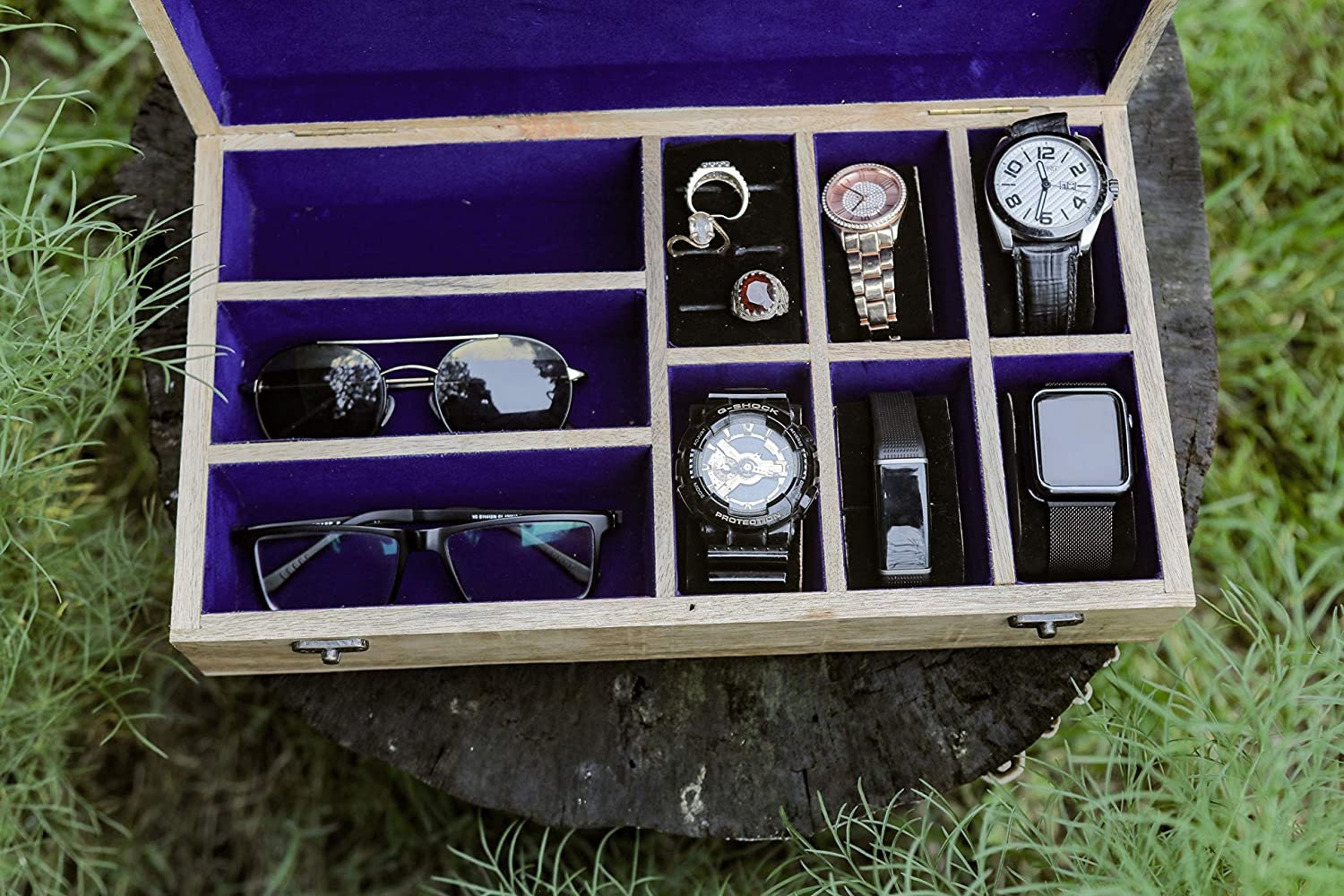 Holz Vintage Unikat Aufbewahrungsbox Organizer für | Etsy