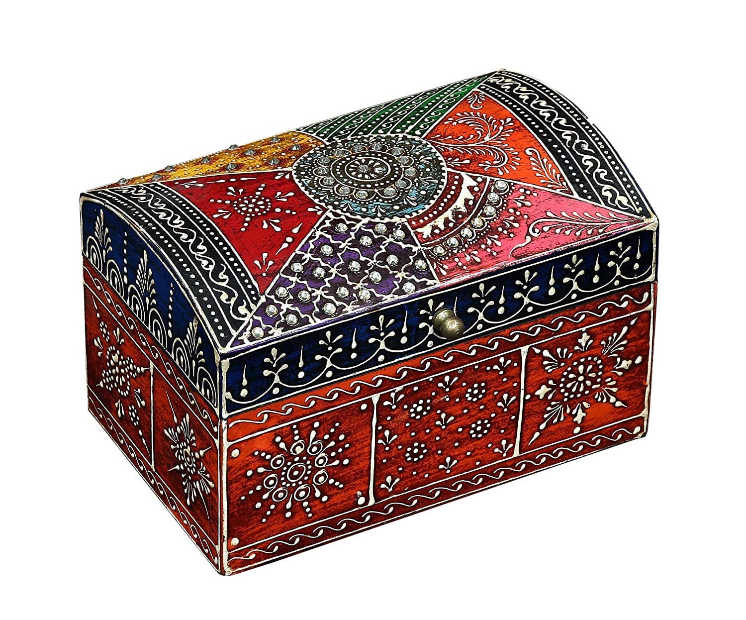 Caja de almacenamiento de talla manual de ooden sólido hecho a | Etsy