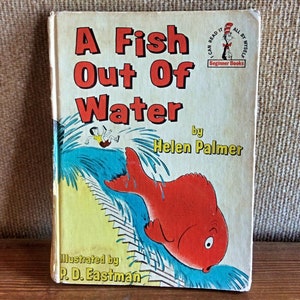 Ein Fisch aus dem Wasser Junge Leserbuch, Dr. Seuss Anfängerbuch, Lerngeschichte für Kinder, Lesegeschenk für Kinder, Verkauf im Ist-Zustand