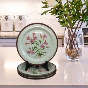 Platos de ensalada florales vintage: vajilla de cerámica estilo cottagecore
