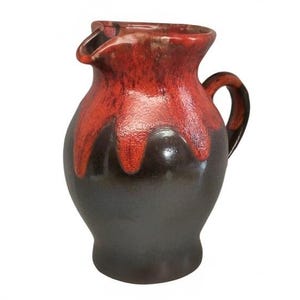 Lava Drip Volcano Canadian Pottery Pitcher Vase