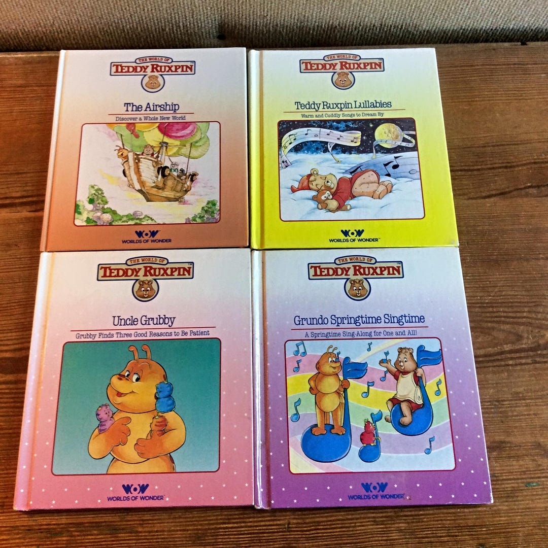 Vintage Teddy Ruxpin Book Collection: 1985 Children's Storybooks Lot of ...