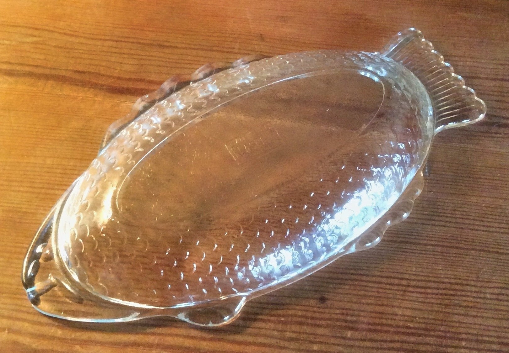 Set of 3 Glass Fish Dishes 9 Glasbake USA Fish Serving Etsy
