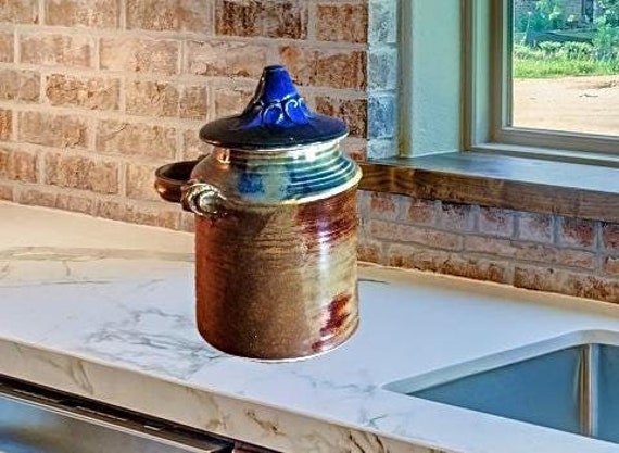 Handmade Ceramic Lidded Canister Jar