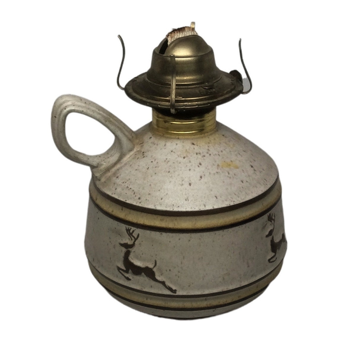 Goss Pottery Oil Lamp Crafted in Vermont Oil Lamp Vintage Vermont Made Etsy