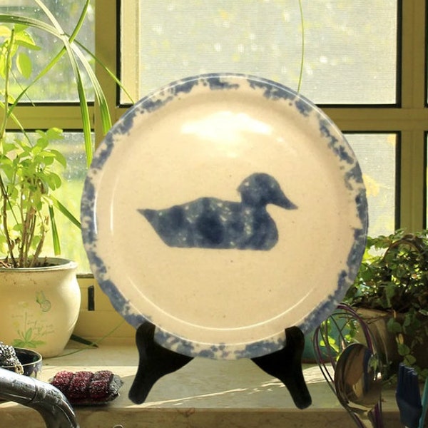 Vermont Pottery Duck Dish Signed Marion Waldo McChesney 1990 ~ Duck Pottery ~ Vermont Pottery