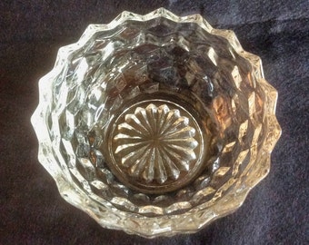 Retro Fostoria American Bowl Cube Muster 5 ", Glas Wohnkultur, Glasgeschirr