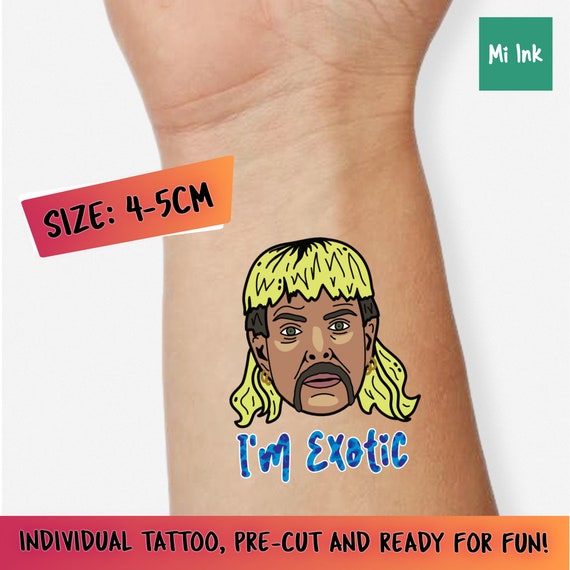 The Tiger King Temporary Tattoo Joe Exotic Temporary Tattoo - Etsy The Tiger King Temporary Tattoo Joe Exotic Temporary Tattoo - Etsy