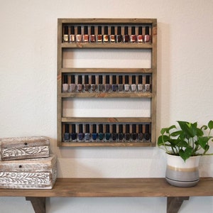 Nail Polish Holder Rack, Nail Polish, Nail Polish Shelf, Vertical Style 2 , Nail Polish Organizer, Collections Shelf, Organizer