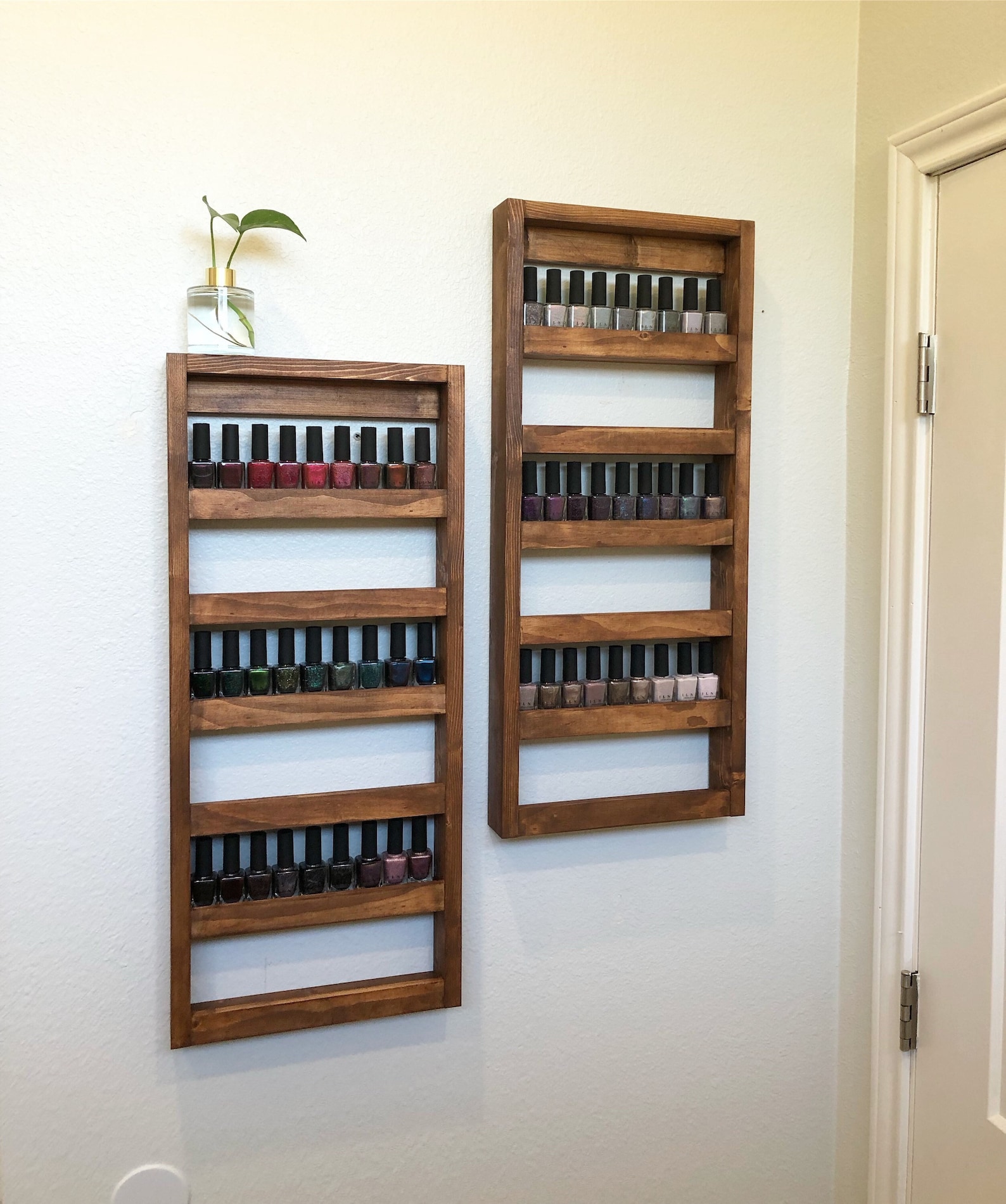 Nail Polish Holder Rack Narrow Vertical Nail Polish Etsy