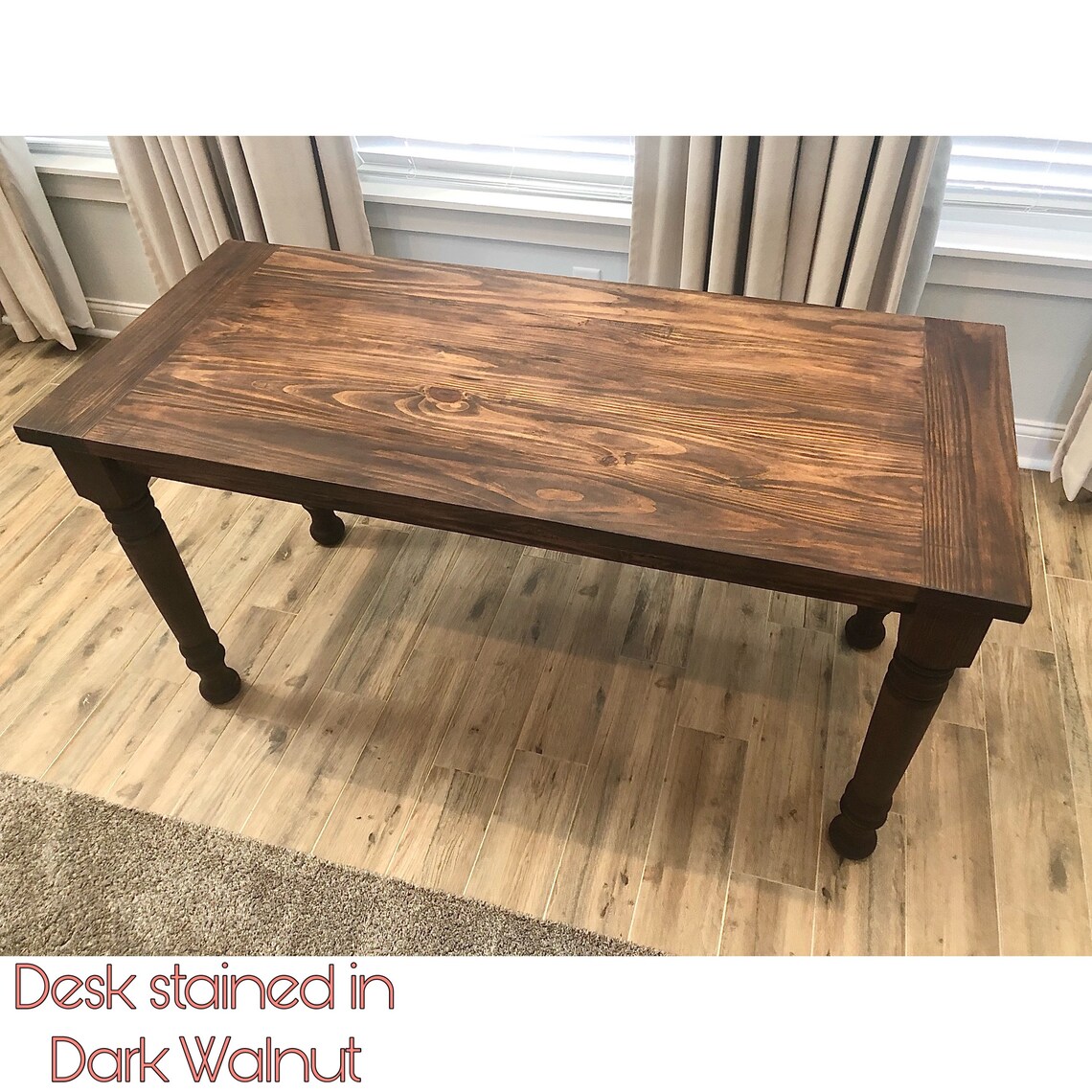 Farmhouse Office Desk Study Desk Rustic Office Desk Etsy