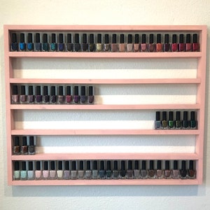 Nail Polish Shelf, Nail Polish Organizer, Large Horizontal Nail Polish Rack 6 Row, Nail Polish Shelf, Nail Polish, Collection Shelf