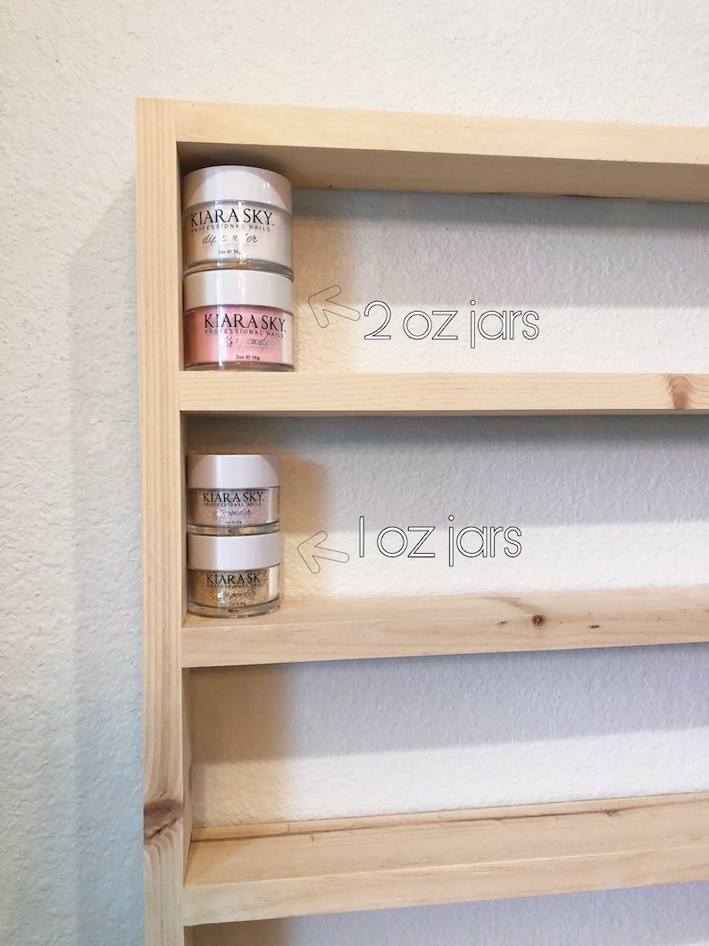 Nail Dip Powder Rack Dip Powder Storage Nail Dip Powder Etsy