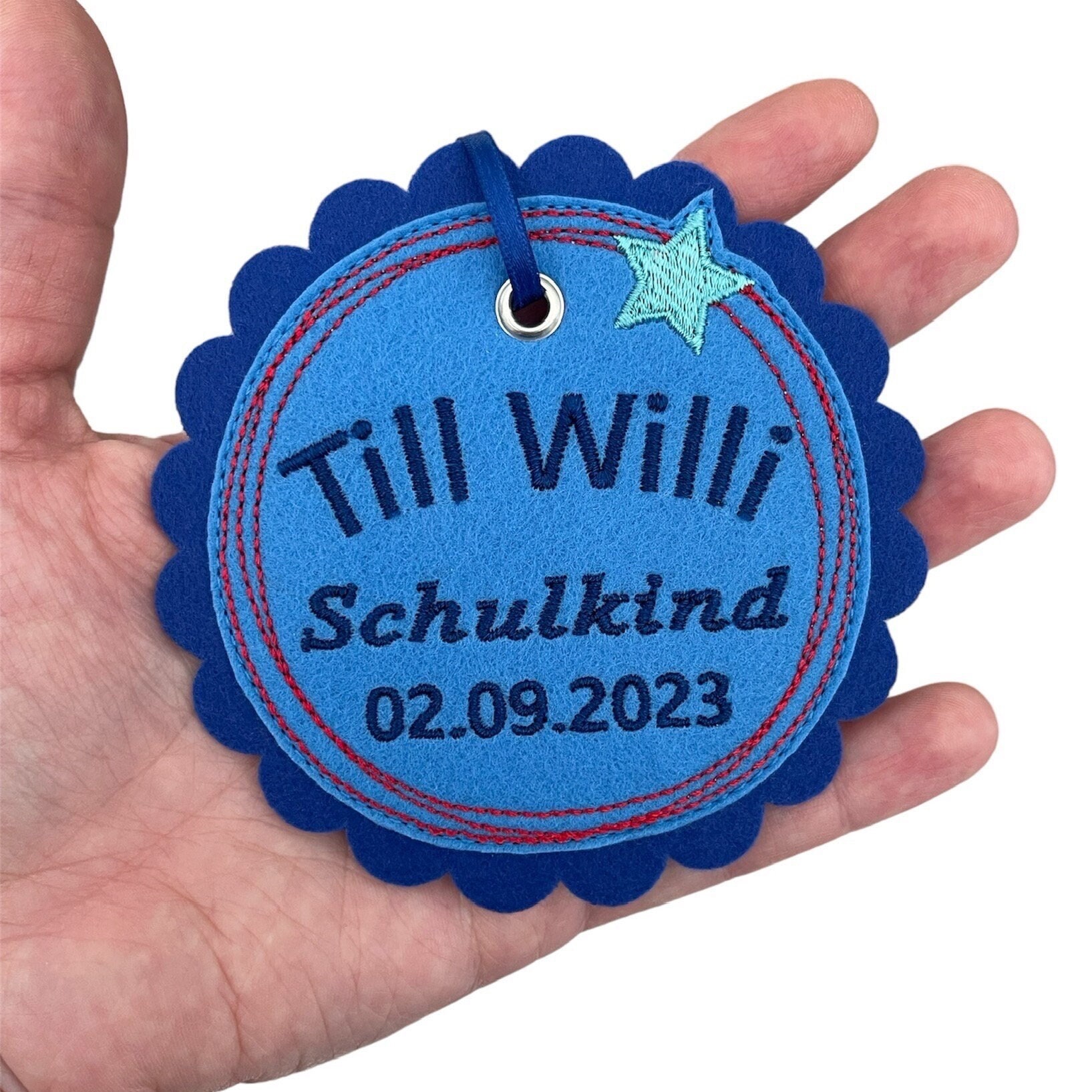 School Child 2024 Pendant With the Star Police Personalized School