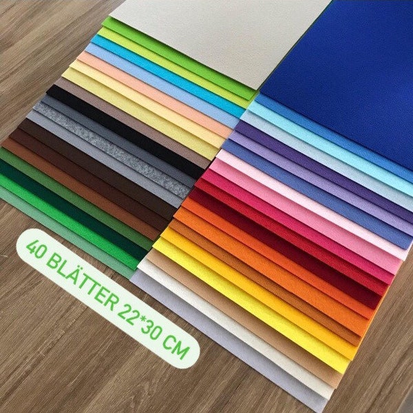 17,35 euro/m2 set feltro MaxiPlus 40 tutti i colori 22*30 cm Feltro coreano 1,2 mm