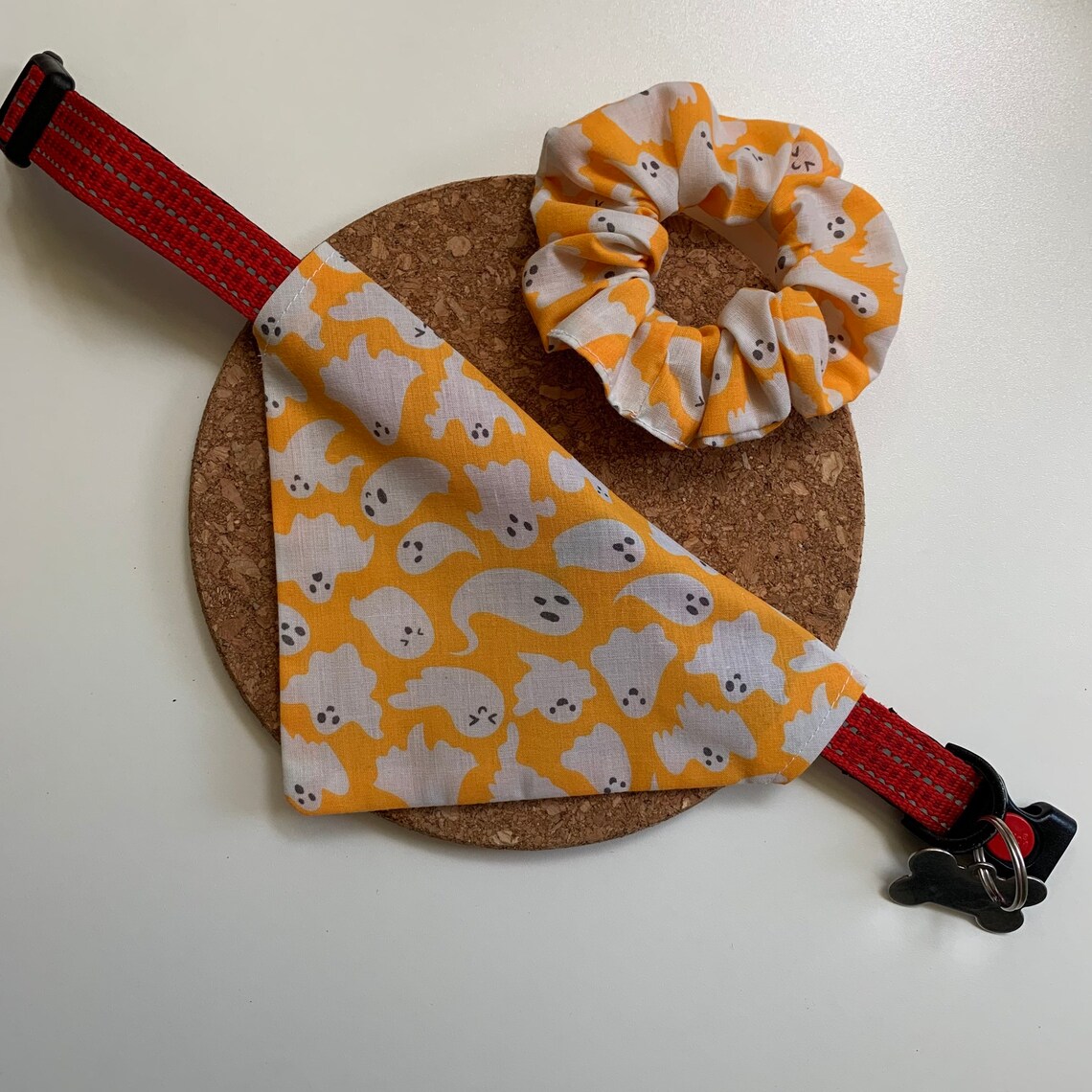 dog bandana and scrunchie set
