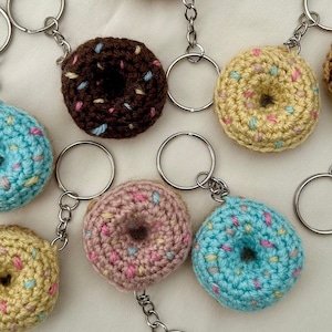 Mini Donut Crochet Keychain/Keyring/Bag Charm