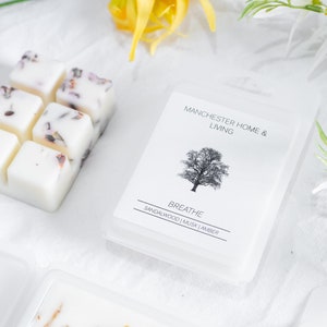 Sandalwood Soy Wax Melts, Yoga Letterbox Gifts. 100% Cruelty Free Vegan Home Fragrance image 1