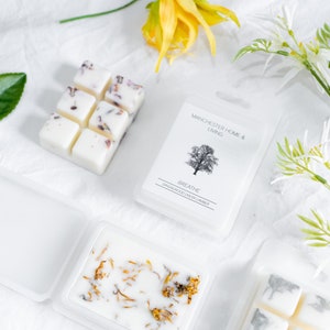 Sandalwood Soy Wax Melts, Yoga Letterbox Gifts. 100% Cruelty Free Vegan Home Fragrance image 2