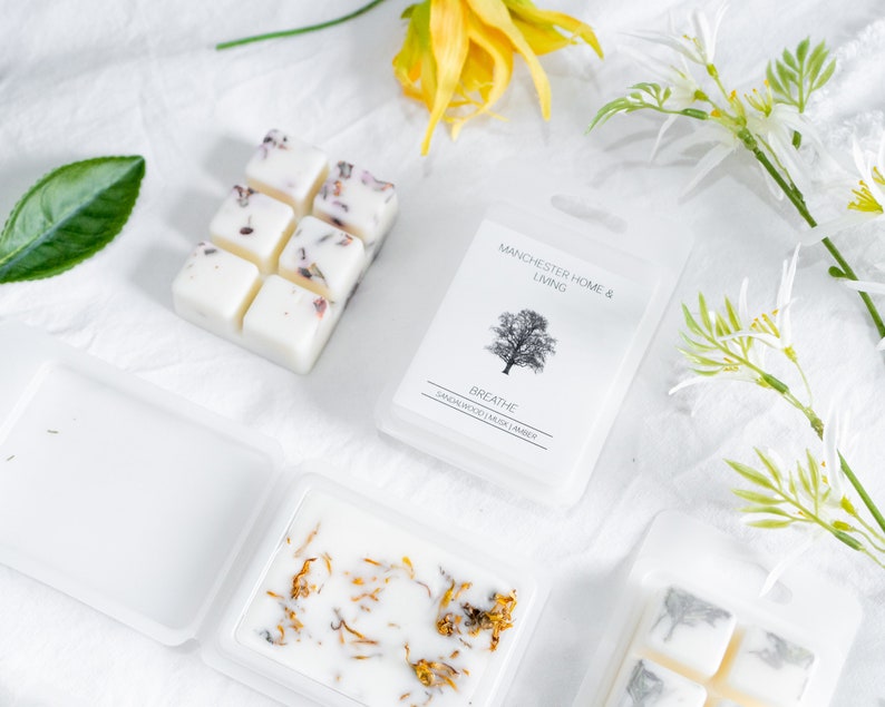 Sandalwood Soy Wax Melts, Yoga Letterbox Gifts. 100% Cruelty Free Vegan Home Fragrance image 2