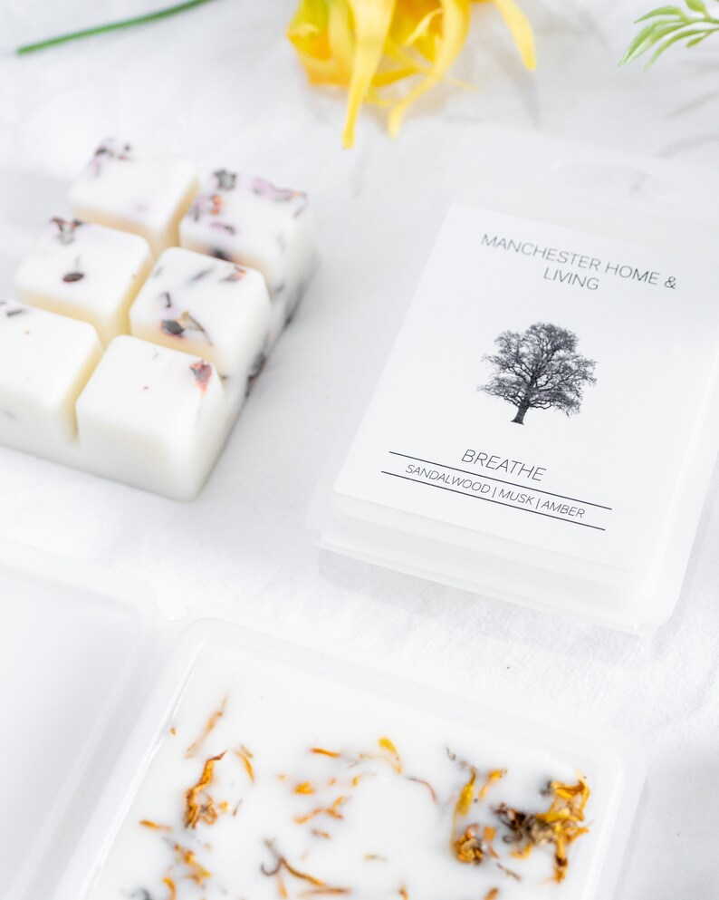 Sandalwood Soy Wax Melts, Yoga Letterbox Gifts. 100% Cruelty Free Vegan Home Fragrance image 3