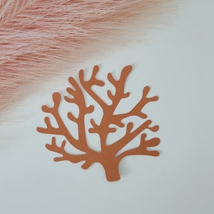 Textured Coral Cut Paper Shape DIY Cardmaking Scrapbooking Journaling Crafting DIY Sea Life Ocean Life 6 Piece