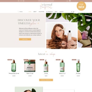 Wix Shoo Website Template: Cosmetics Store Design