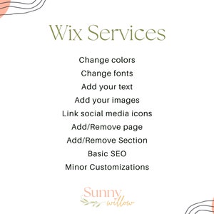 Wix Template Customization Service | Done For You Wix Website Setup | Professional Wix Designer Help