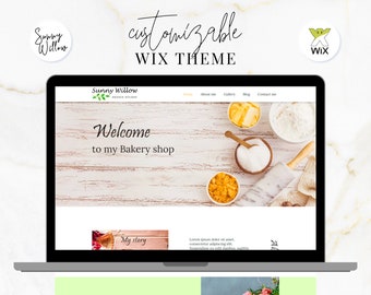 Wix Website Template - Wix Website Design - Bakery Website - Business Website - Catering Website - Photography Website - Flower Shop - Blog