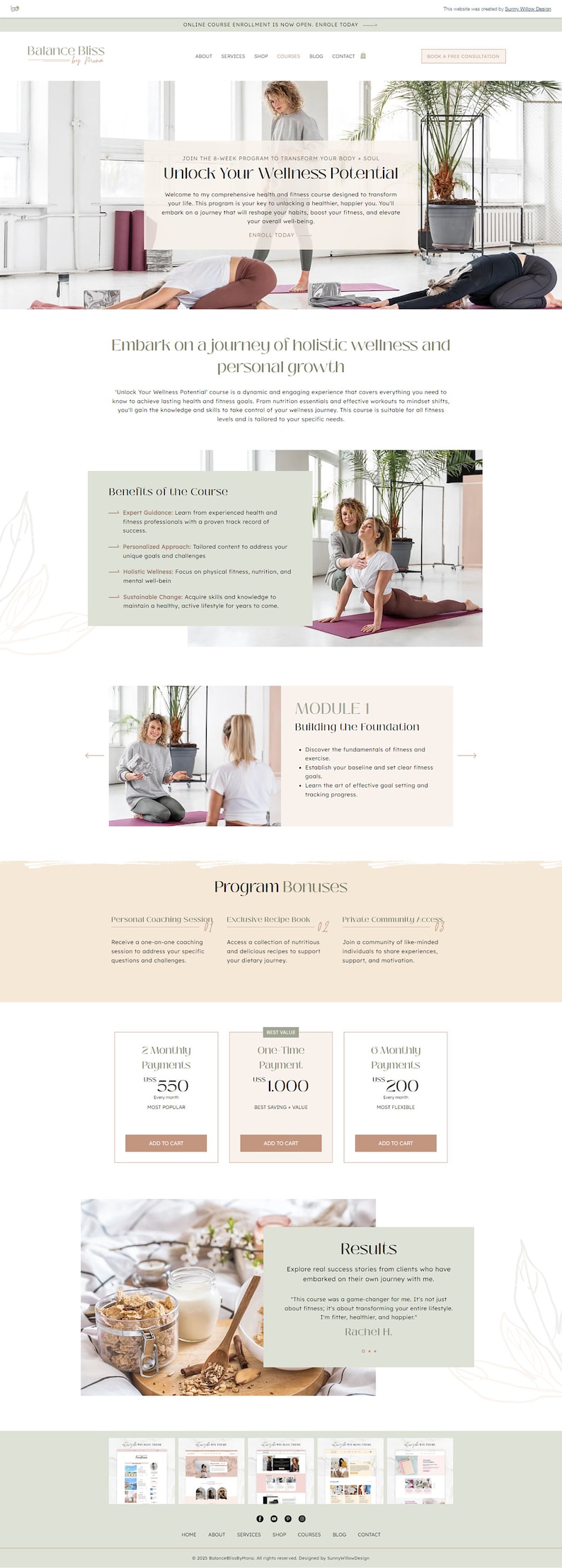 Health Coach Website, Life Coach Website, Nutritionist Website, Wellness Website, Fitness Website, Wix Website Design, Wix Website Template