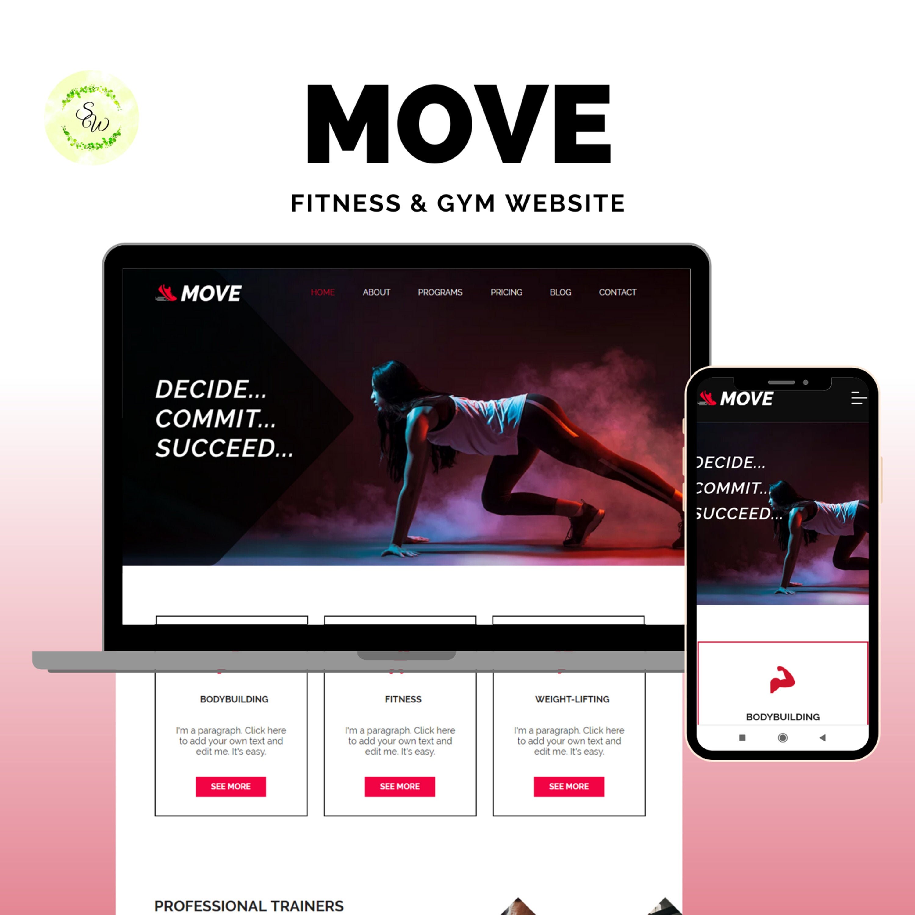 Wix Gym Template Wix Gym Template