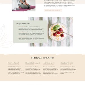 Health Coach Website, Life Coach Website, Nutritionist Website, Wellness Website, Fitness Website, Wix Website Design, Wix Website Template