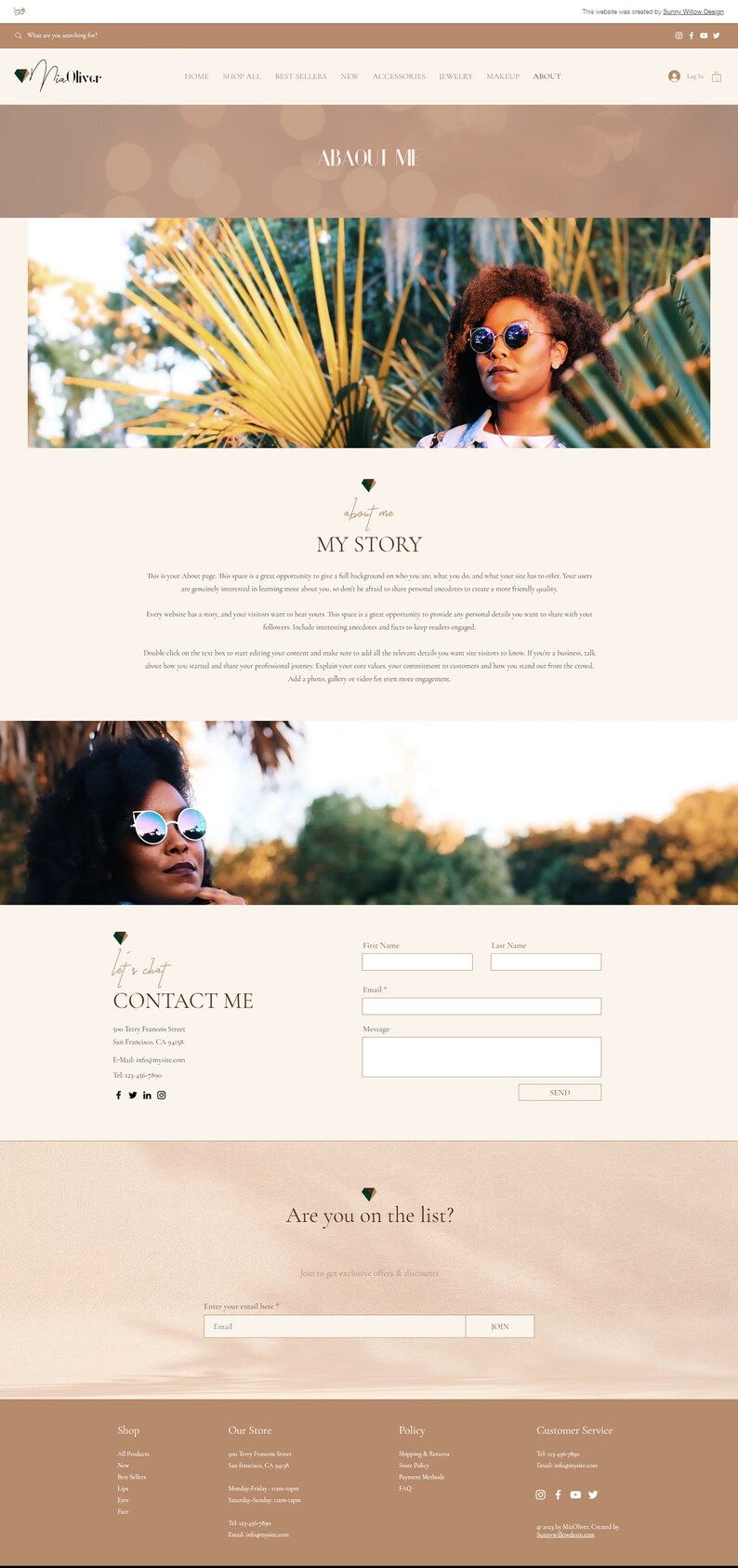 Wix Website Template, Wix Website Design, eCommerce Website, Shop Website, Store Website, Boho Website