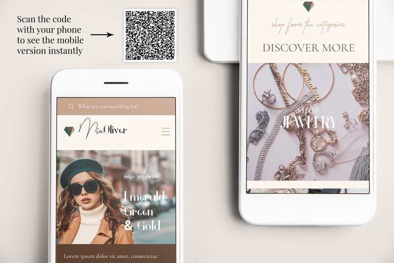 Wix Website Template, Wix Website Design, eCommerce Website, Shop Website, Store Website, Boho Website