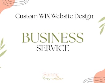 Custom Wix Website Design | Professional Business Website Design | Wix Website Designer | Small Business Website Service