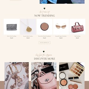 Wix Website Template, Wix Website Design, eCommerce Website, Shop Website, Store Website, Boho Website