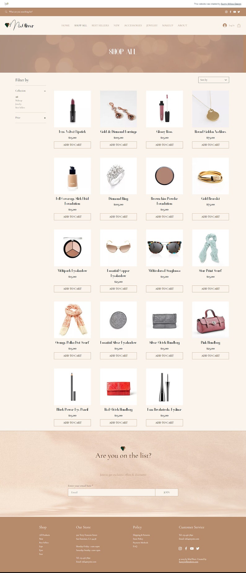 Wix Website Template, Wix Website Design, eCommerce Website, Shop Website, Store Website, Boho Website