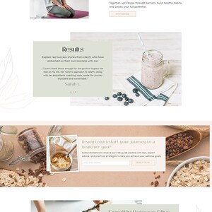 Health Coach Website, Life Coach Website, Nutritionist Website, Wellness Website, Fitness Website, Wix Website Design, Wix Website Template