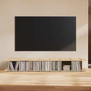 Mueble tocadiscos, almacenamiento de vinilo, soporte multimedia, soporte de  TV, mueble de TV -  España