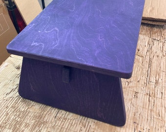 Creative Designer Studio Plywood Monitor Stand Custom Size Desk Setup Shelf Japandi Japanese Wood Premium - Violet 47x12x7" / 120x30x18cm