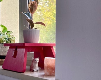 Mini-Monitorständer Japandi Schreibtisch-Display-Regal Pflanzen-Aussteller iMac-Riser 25 x 25 x 15 cm/ 10 x 10 x 6 Zoll Verschiedene Farben anpassbarer Objektsockel