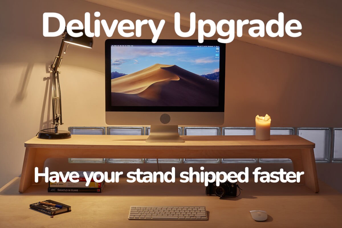 Faster Shipping Monitor Stand UPGRADE / Custom Size Monitor Stand